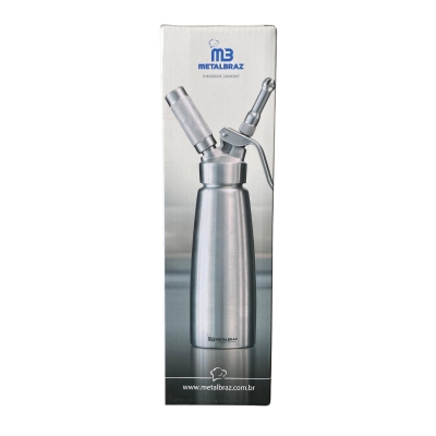SIFÃO GARRAFA CHANTILLY 500ML INOX - YZCD015