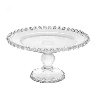 PRATO DE CRISTAL COM PÉ 19.5X10.5CM - 1706