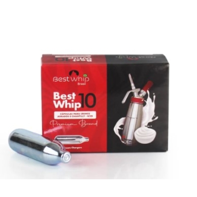  GÁS PARA GARRAFA DE CHANTILLY BESTWHIP - 10 CAPS