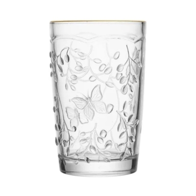 COPO CRISTAL BUTTERFLY FIO DE OURO 330ML 220866