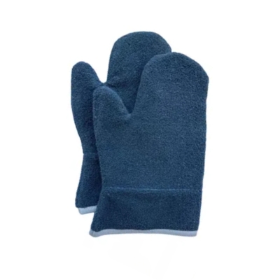 LUVA GRAFATEX COM REFORÇO AZUL 30CM - LU08