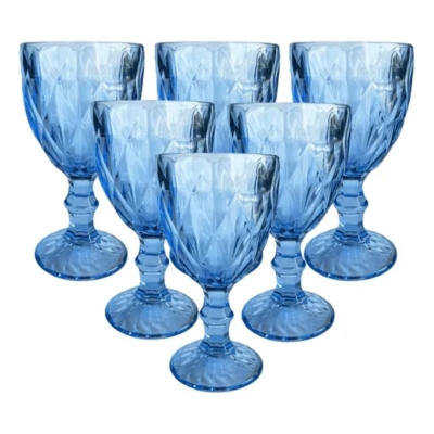 JG TACA DIAMOND SAFIRA 6PCS 340ML KEHOME 88042