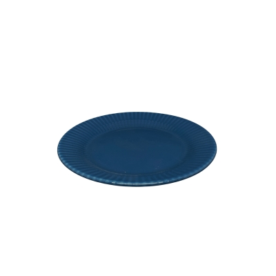 PRATO PARA SOBREMESA CERÂMICA 18CM AZUL - AU035467