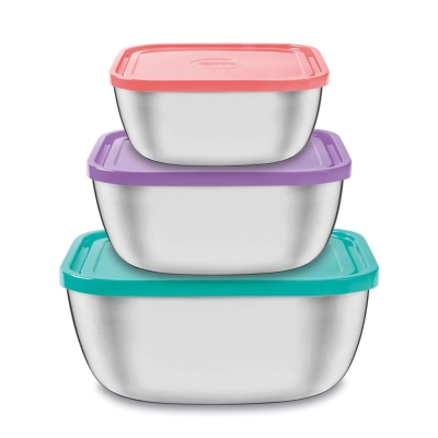 KIT POTE TRAMONTINA COM 3 PEÇAS INOX - 932