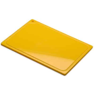 TÁBUA PARA CORTE COM CALHA 30X40X1CM AMARELA - PCC714