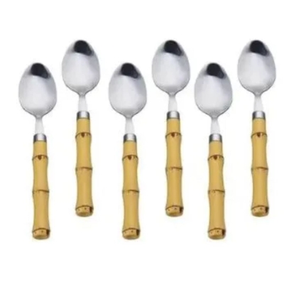 JG COLHER DE CHA BAMBU 6PC ASPER ATJ05CH