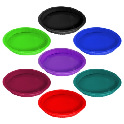 FORMA DE SILICONE REDONDA RASA - 5843