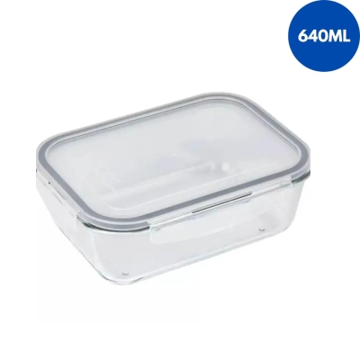 POTE HERMETICO RETANGULAR 640ML - 88022