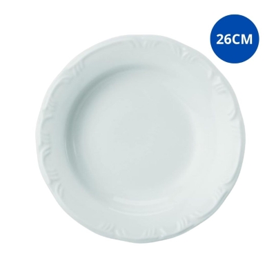 PRATO PORCELANA SCHMIDT RASO 26CM POMERODE