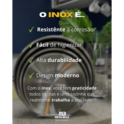 TIGELA BOWL INOX 18CM - 311618