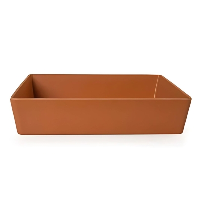 TRAVESSA MELAMINA 1/2 65MM TERRACOTA GX5709