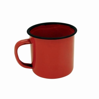 CANECA ESMALTADA TRADICIONAL 8CM VERMELHO - 17666