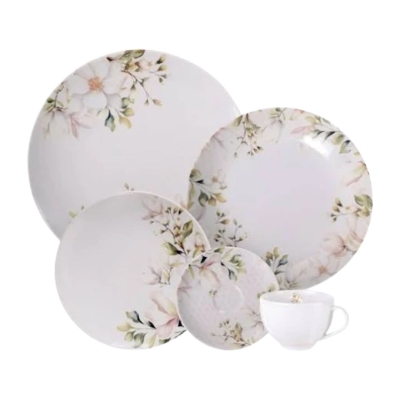 APARELHO DE JANTAR TRAMONTINA PORCELANA 30PCS MAGNOLIA