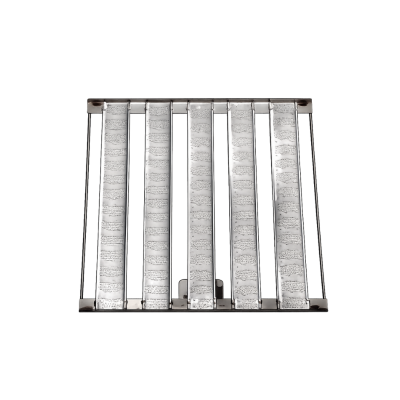ASSADEIRA PÃO DE SAL 5 TIRAS METALBRAZ 58X68X1.5CM - 434
