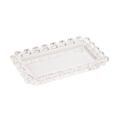 MINI TRAVESSA DE CRISTAL RET 10.5X6.5X1.5CM CORACAO 1720